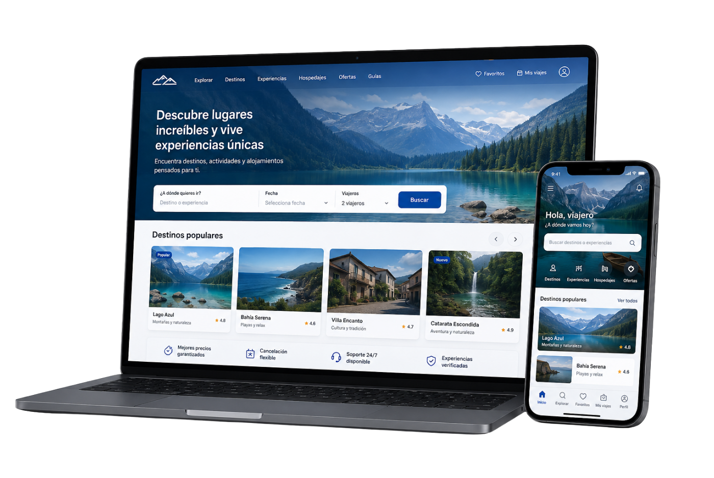 Aplicación web y móvil adaptada a diferentes dispositivos