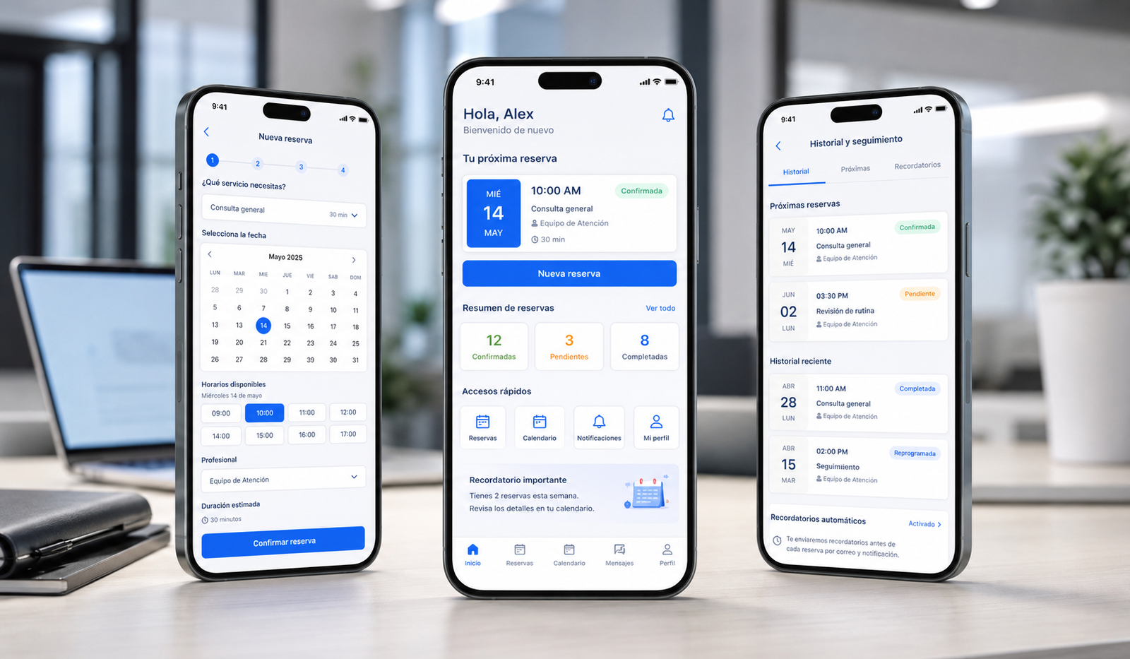 App de Reservas y Atención